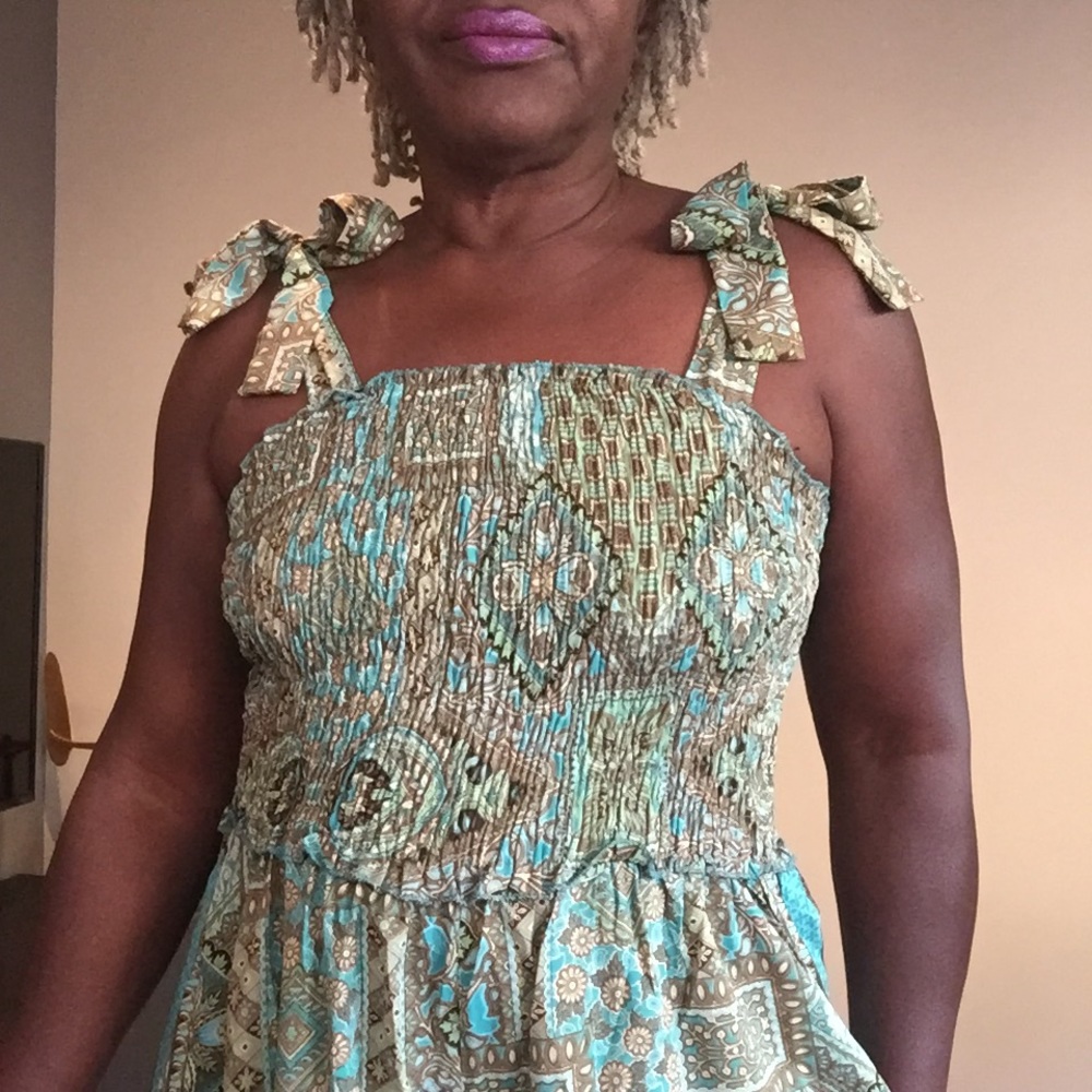 NWT Shoulder Tie Jumpsuit w Elasticized Bodice - Picture 2 of 3